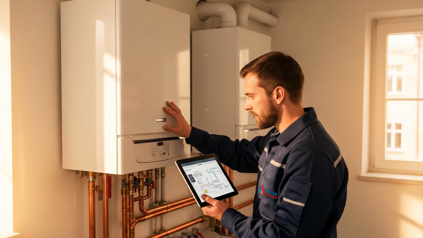 Moderne Gas-Heizungsanlage – Heizungsmodernisierung in Berlin